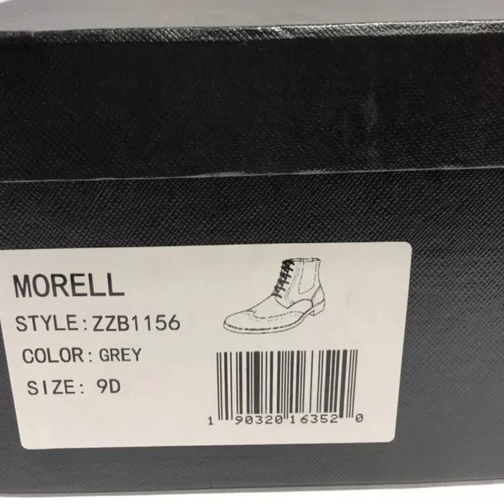 Zanzara Men’s Morrell, Gray Lace-Up Boots, Size 9D.